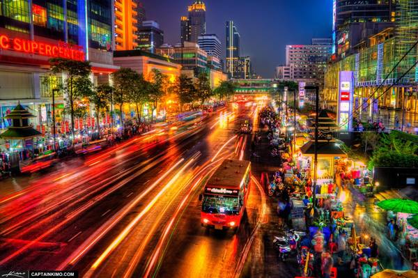 Bến đỗ xe buýt ở Bangkok