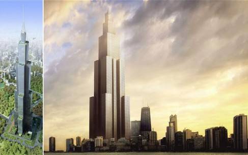 Hình ảnh dự kiến của Sky City sau khi hoàn thành. Ảnh: Telegraph