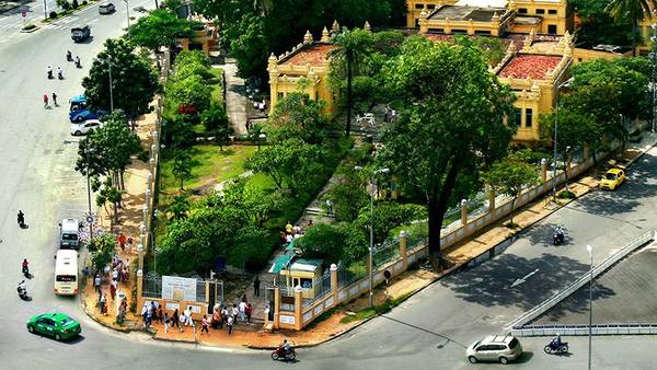 Bảo tàng nhìn từ trên cao. Ảnh: tourism.danang.vn