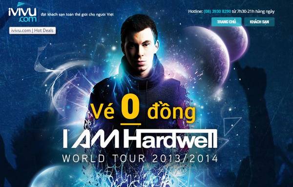 Du lịch Sài Gòn - Show nhạc đặc biệt “I am Hardwell 2014” của DJ số một thế giới Hardwell. Ảnh iVIVU.com