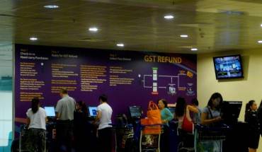 Du lịch Singapore - GST ở sân bay