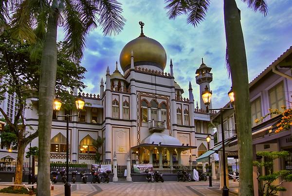 Nhà thờ Hồi giáo Sultan ở Kampong Glam. Ảnh: flickr.com