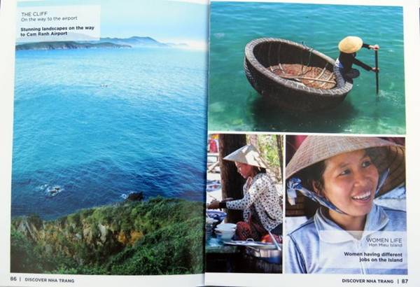 Các trang ảnh giới thiệu về cảnh đẹp, con người ở Hòn Miễu trong phần Khám phá qua ảnh của tạp chí Discover Nha TrangCác trang ảnh giới thiệu về cảnh đẹp, con người ở Hòn Miễu trong phần Khám phá qua ảnh của tạp chí Discover Nha Trang