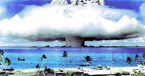  Bikini Atoll đã diễn ra hơn 20 cuộc thử nghiệm vũ khí hạt nhân của quân đội Mỹ
