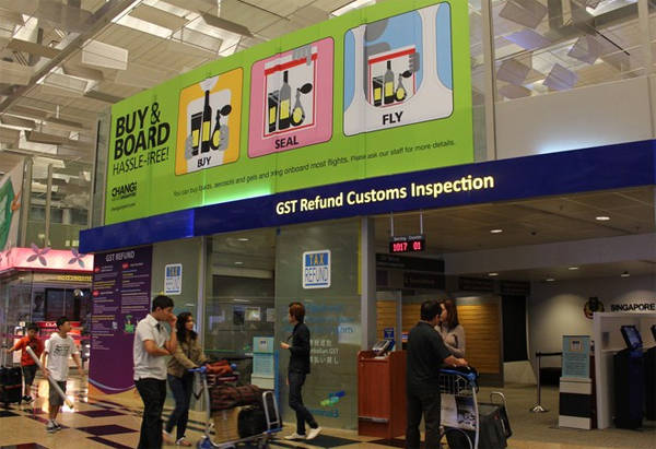 Những điểm hoàn thuế online tại sân bay Changi.