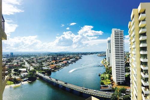 Một góc Gold Coast nhìn từ tầng 20 khách sạn Vibe