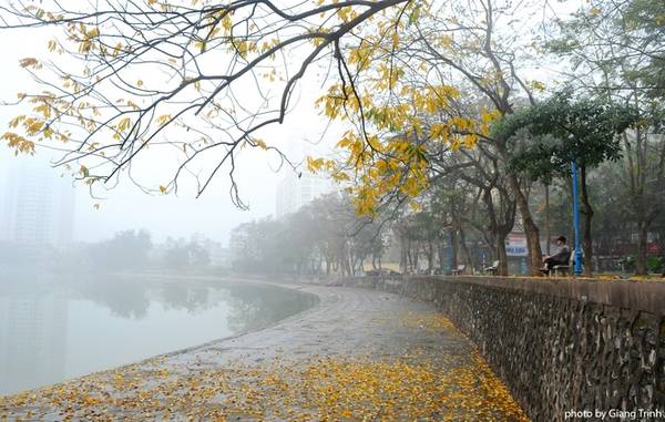 Với góc nhìn của một người yêu Hà Nội, bạn vẫn sẽ thấy những khung cảnh thật dễ thương trong tiết trời mù sương này.
