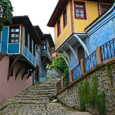 Một góc phố cổ ở Plovdiv - Ảnh: flickr