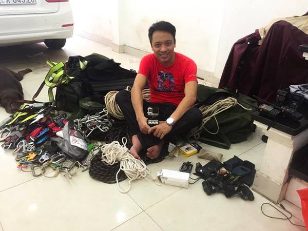Tạ Nam Long bắt đầu tham gia thám hiểm hang động cách đây 2 năm.