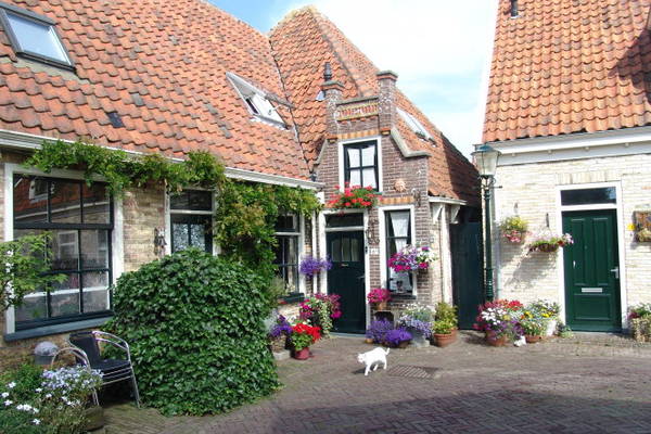 Một góc phố với những căn nhà truyền thống ở Oosterend - Ảnh: panoramio