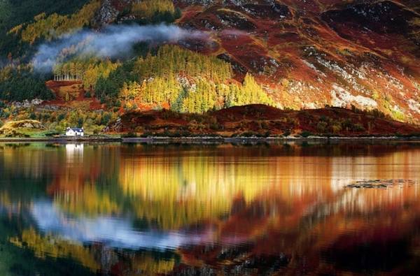 Mùa thu ở vùng nông thôn Scotland không quá rực rỡ nhưng vẫn khiến du khách say lòng.