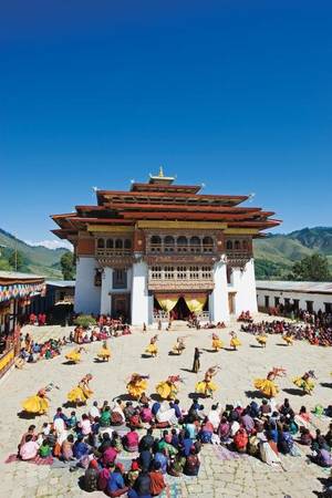 Thung lũng Gangtey ở Bhutan - Ảnh: National Geographic