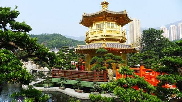 8. Công viên Nan Lian: Công viên nằm trên núi Kim Cương, mang phong cách kiến trúc thời Đường cổ kính mà xanh mướt mắt.