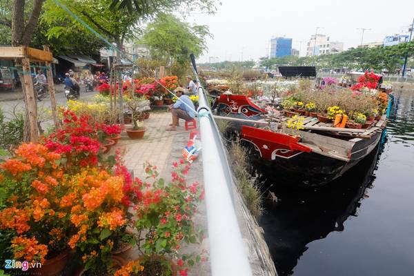 Ghe nhỏ chủ yếu chở hoa cúc, vạn thọ, mào gà, hoa giấy. Những loại này có giá rẻ và màu sắc rực rỡ. Ghe nhỏ chủ yếu chở hoa cúc, vạn thọ, mào gà, hoa giấy. Những loại này có giá rẻ và màu sắc rực rỡ.