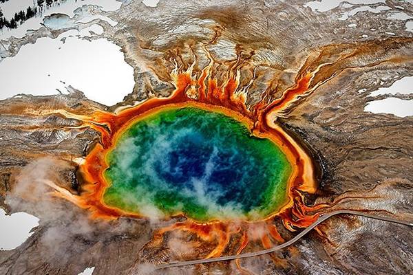 Grand Prismatic Spring là một trong những địa điểm nổi tiếng nhất ở Yellowstone. Ảnh: Getty.