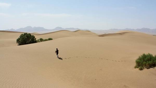 Hoang mạc Dasht-e Lut (Iran) là một trong những nơi nóng và khô nhất trên thế giới, với nhiệt độ bề mặt lên tới 70 độ C. Dasht-e Lut có vẻ đẹp ngoạn mục của những cồn cát lớn, những đường cát lượn sóng. Nơi này được công nhận là Di sản thiên nhiên thế giới vào năm 2016. Ảnh: Hadi Karimi.