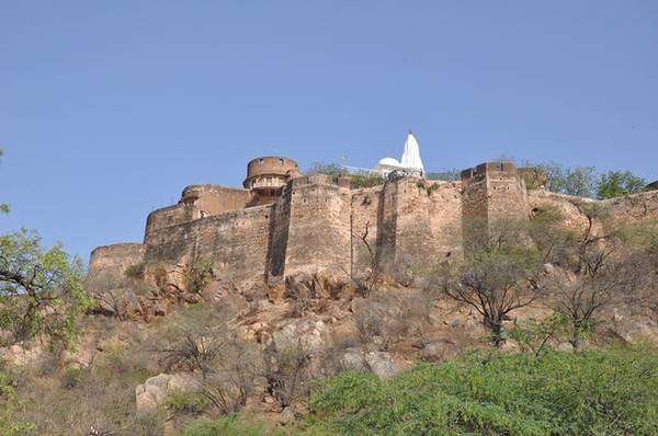  Người dân Jaipur luôn tự hào về những di sản văn hoá của thành phố, trong đó phải kể đến các pháo đài và cung điện. Nổi bật nhất là pháo đài Amber (Amber Fort) với hoạ tiết pha lê tinh xảo. Xung quanh nó còn có hai pháo đài khác là Nahargart và Jaigard, tạo thành hệ thống tường thành bao phủ khắp ngọn núi.