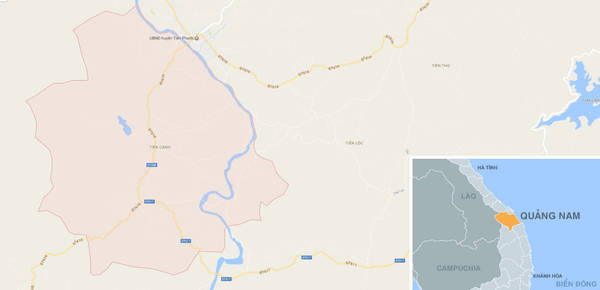 Làng cổ Lộc Yên nằm tại xã Tiên Cảnh, huyện Tiên Phước, tỉnh Quảng Nam. Ảnh: Google Maps.