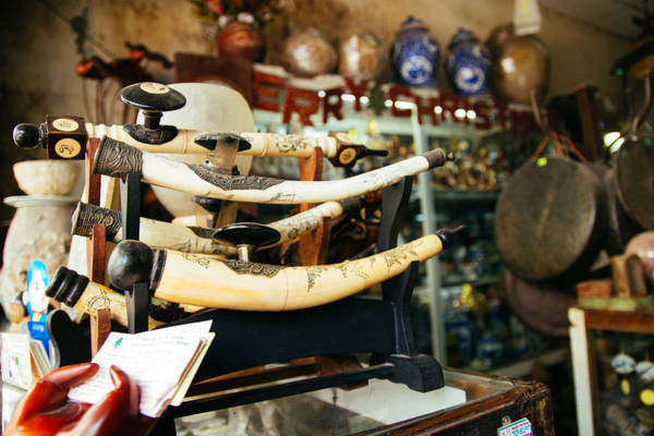 Ở đây trưng bày và bán nhiều món hàng điêu khắc, tranh tượng, thạch… từ thời xa xưa, đa số những sản phẩm mang đậm chất Việt Nam.