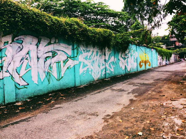 2. Hẻm graffiti: ;Graffiti là một môn nghệ thuật truyền từ phương Tây vào Việt Nam và nhận được sự ủng hộ cũng như thích thú đối với mọi người, đặc biệt là các bạn trẻ.