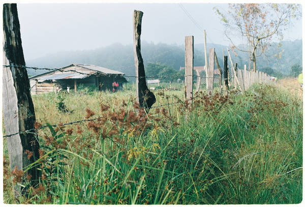 Một trong những ngôi nhà cuối cùng nằm ở bìa rừng Tà Năng, trước khi bắt đầu đoạn đường 50km hoàn toàn không có nhà dân.