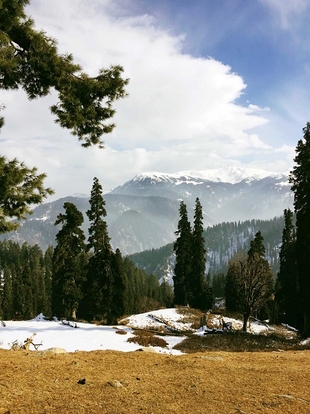 Tuyết đầu mùa ở Kashmir. Người dân cho biết giữa mùa đông tuyết có thể rơi dày đến 4 m.