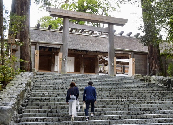 Các khúc gỗ có nguồn gốc từ những cây bách của Nhật Bản, lấy từ một khu rừng thiêng bao quanh 2 đền thờ. Chúng là vật liệu để xây dựng ngôi đền mới. Có tới 10.000 cây bách được khai thác, trong đó có những cây hơn 200 năm tuổi. Ảnh: Japan Web Magazine.
