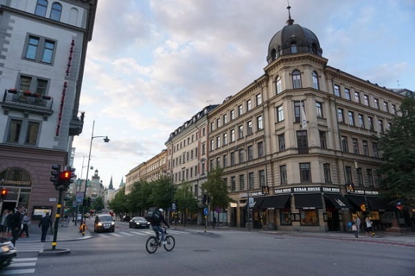 Một góc phố Stockholm (Thụy Điển) - Ảnh: Công Nhật