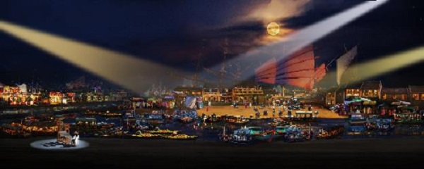Hình ảnh thương cảng Hội An được tái hiện trong chương trình “Ký ức Hội An”.