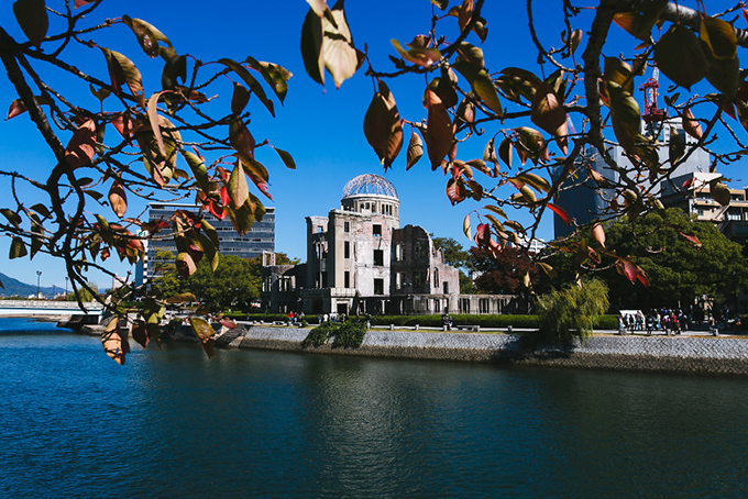 Đài tưởng niệm trận ném bom nguyên tử ở Hiroshima.