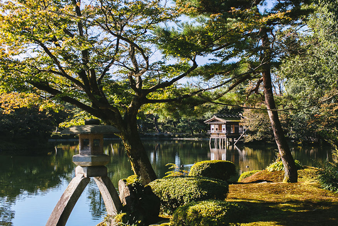 Khu vườn Kenrokuen tại thành phố Kanazawa.