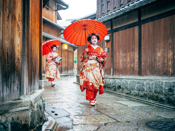 Quận Gion Geisha, Kyoto, nới có nhiều khu phố các nàng geisha đẹp như mộng.
