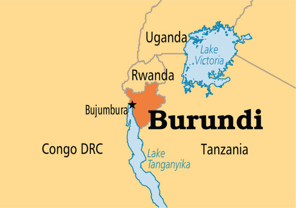 Bản đồ Burundi