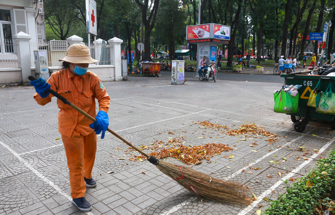 Mỗi mùa hoa nở, quả rụng, sao đen bay khắp nơi tạo nên cảm giác lãng mạn cho Sài Gòn nhưng lại trở thành nỗi khổ của các công nhân môi trường đô thị.