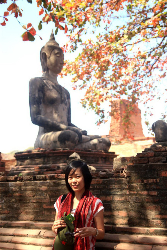 Dấu tích Phật giáo thấm đẫm ở Ayutthaya. Ảnh: Dương Quán Hạ