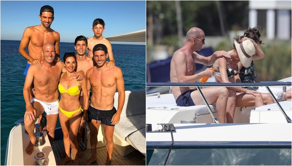 Cách đây vài ngày, Zinédine Zidane - cựu danh thủ người Pháp, cựu HLV của Real Madrid vừa trải qua kỳ nghỉ cùng gia đình trên đảo nhỏ ở Địa Trung Hải. Anh thuê một chiếc du thuyền lênh đênh trên biển, lướt sóng và lặn cùng vợ và các con.