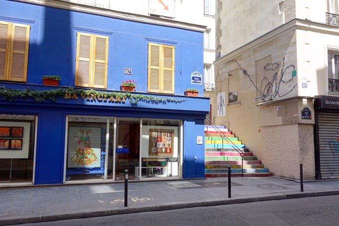 Con phố ngắn nhất là Rue des Degrés, dài 5,75 m, nằm ở quận 2. Ảnh: Paris ladouce.