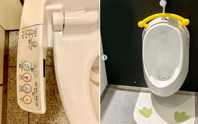 Những ai từng đến Nhật Bản chắc chắn sẽ rất yêu thích không gian trong nhà vệ sinh. Người Nhật "chăm sóc" khu vực này rất kỹ càng, đem lại trải nghiệm tốt nhất, sạch sẽ và an toàn với sức khỏe cho người sử dụng. Bồn cầu có nhiều chức năng xả nước khác nhau và sử dụng bảng điện tử. Nguồn nước sạch và ấm sẽ giúp người dùng vệ sinh sạch sẽ sau khi đi đại tiện, tiểu tiện. Lần đầu sử dụng có thể khiến bạn lúng túng nhưng từ những lần sau rất dễ "gây nghiện" vì tính tiện dụng của nó. Ngoài ra, nhà vệ sinh luôn có bồn cầu riêng cho trẻ em (bé trai) với chiều cao phù hợp với các bé, màu sắc cũng khá dễ thương.