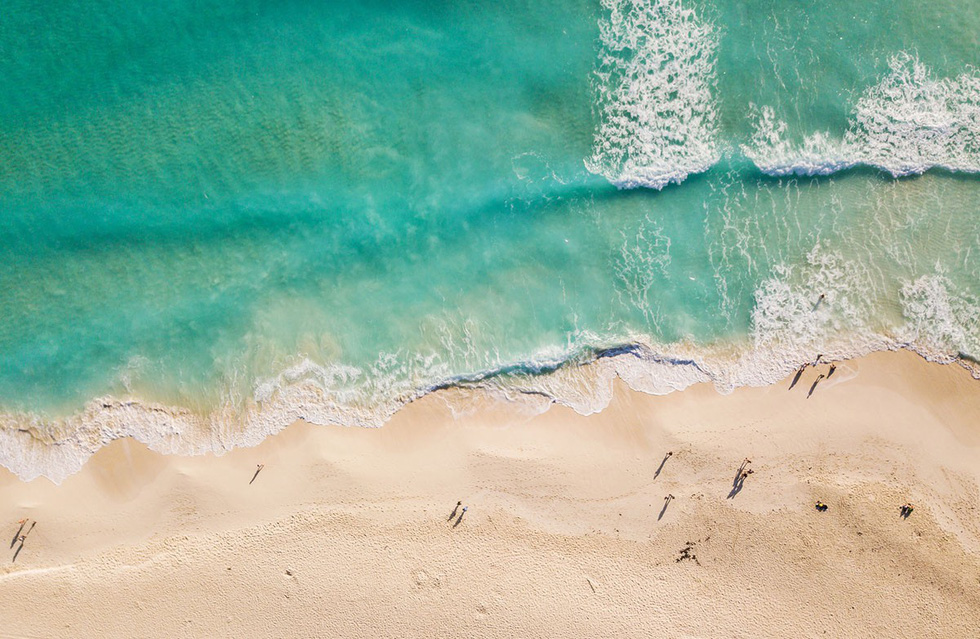 Vẻ đẹp của bãi biển tại bang Quintana Roo được nhìn từ trên không - Ảnh: Iren Key/Shutterstock Vẻ đẹp của bãi biển tại bang Quintana Roo được nhìn từ trên không - Ảnh: Iren Key/Shutterstock