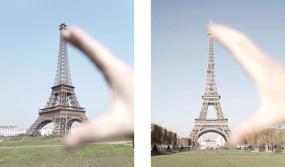 Tháp Eiffel ở đây chỉ cao 108 m, bằng 1/3 tháp Eiffel thật ở Paris.