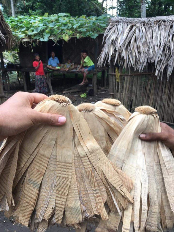 Doba, tiền truyền thống làm từ lá chuối được sử dụng phổ biến trên đảo Trobriand