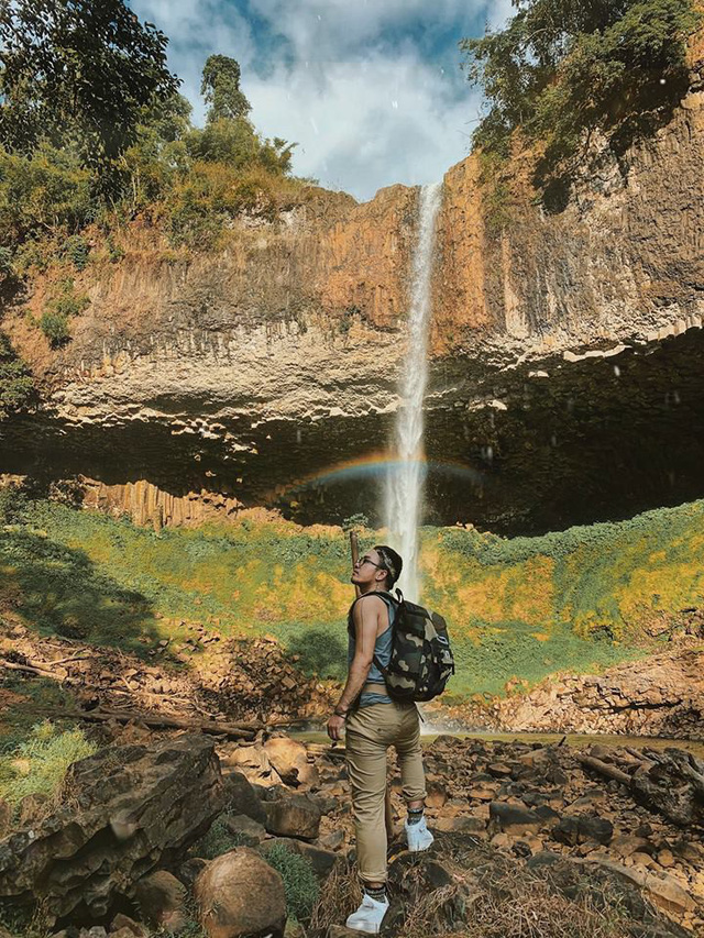 "Fairy Waterfall" is famous in Lieng Nung in Dak Nong.  (Photo: Quoc Cuong)