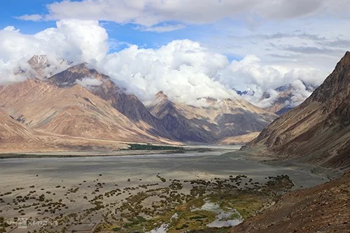 Khung cảnh ngoạn mục ở Ladakh.