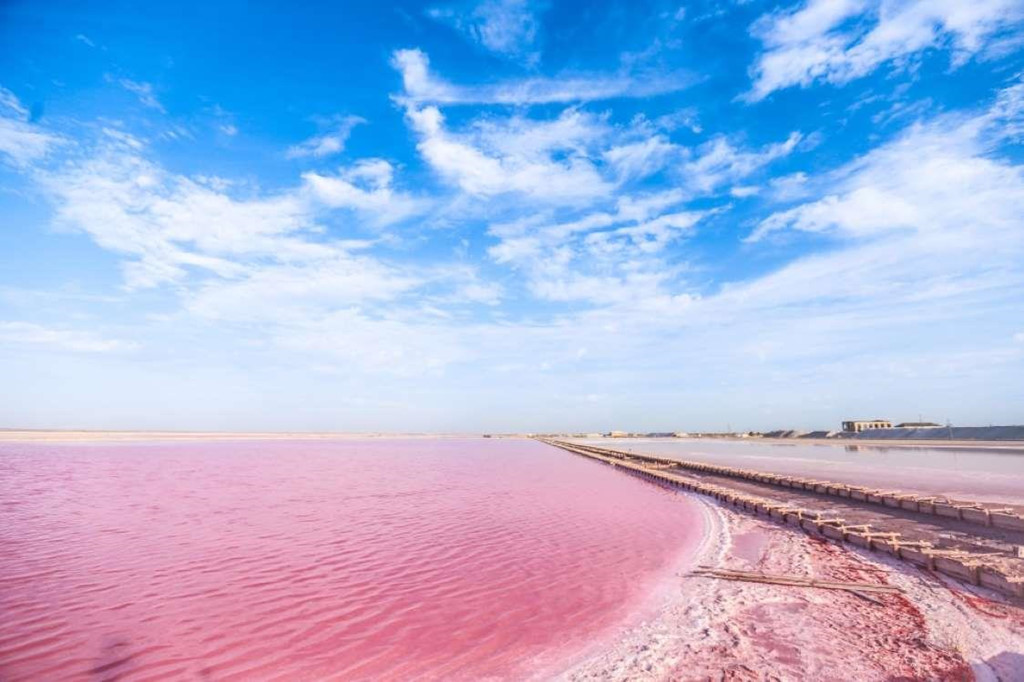 5. Hồ Hillier, Australia: Hồ Hillier ở Australia thậm chí mang sắc hồng đậm hơn hồ Retba. Nhiều người cho rằng màu hồng là màu của đáy hồ, nhưng khi lấy nước cho vào cốc vẫn có màu hồng. Giải thích chính xác về hiện tượng này là do một loại vi khuẩn sống ở hồ, giống như hồ nước ở Senegal.