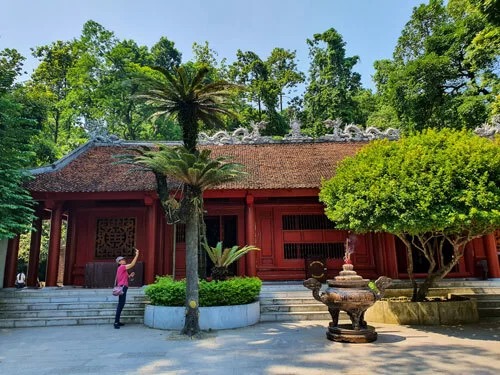 Cây vạn tuế chia làm ba nhánh có tuổi thọ lên đến hơn 800 năm tuổi ở đền Hùng, Phú Thọ.
