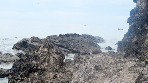 Những mỏm đá vươn sâu ra lòng biển tạo nên quang cảnh hùng vĩ - Ảnh: THANH LY