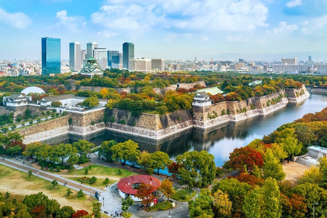 Osaka (Nhật Bản) trở thành thành phố đắt đỏ nhất thế giới để sinh sống cùng với Hong Kong (Trung Quốc) và Singapore. Ảnh: Shutterstock.