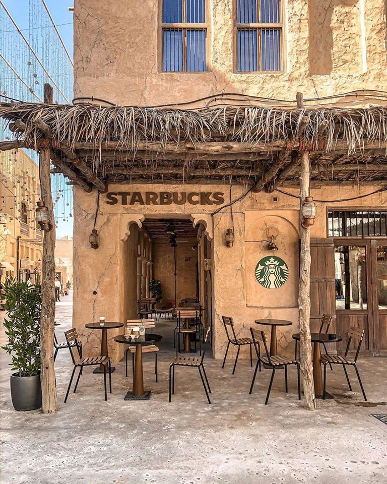 Độc lạ tiệm Starbucks &#39;mái lá&#39; ở Dubai - iVIVU.com