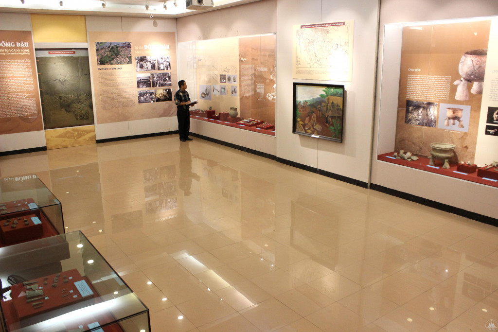 Hiện vật trưng bày tại Bảo tàng tỉnh Vĩnh Phúc. Ảnh: Báo Vĩnh Phúc.