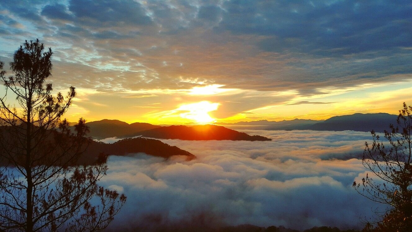 Biển mây trên đỉnh đồi Marlboro ở Sagada. Ảnh: Pinterest.